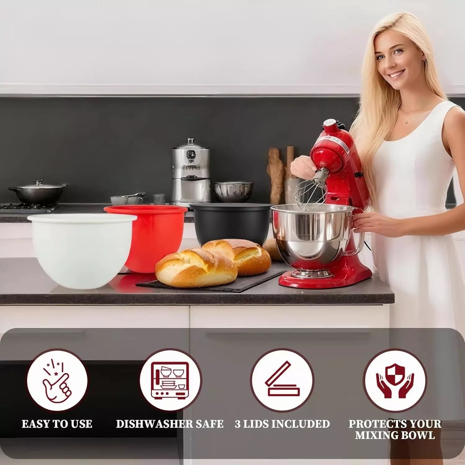 BowlEase™ Quick-Swap Baking Bowl Liners